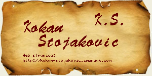 Kokan Stojaković vizit kartica